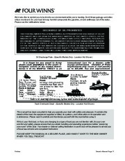 2011 Four Winns V475 Boat Owners Manual, 2011 page 13