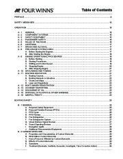 2011 Four Winns V475 Boat Owners Manual, 2011 page 3