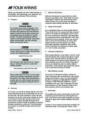 2011 Four Winns V475 Boat Owners Manual, 2011 page 38
