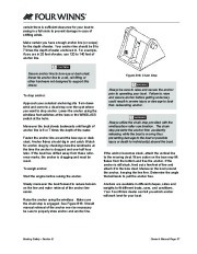 2011 Four Winns V475 Boat Owners Manual, 2011 page 39