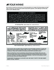 Four Winns Horizon 310 Boat Owners Manual, 2007,2008 page 14