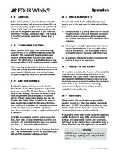 Four Winns Horizon 310 Boat Owners Manual, 2007,2008 page 19