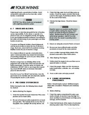 Four Winns Horizon 310 Boat Owners Manual, 2007,2008 page 20