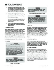 Four Winns Horizon 310 Boat Owners Manual, 2007,2008 page 37