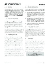 2005-2008 Four Winns Vista 258 278 Boat Owners Manual, 2005,2006,2007,2008 page 22