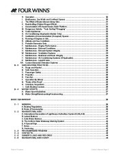 2005-2008 Four Winns Vista 258 278 Boat Owners Manual, 2005,2006,2007,2008 page 6