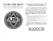 Maxum Sportboat Runabout 1700 1800 1900 2100 2400 Owners Manual, 1992 page 2
