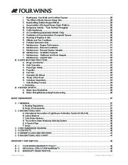 2011 Four Winns SL-Series Boat Owners Manual, 2011 page 4