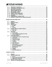 2011 Four Winns SL-Series Boat Owners Manual, 2011 page 5