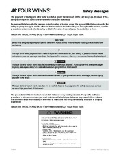 2011 Four Winns V355 Boat Owners Manual, 2011 page 12