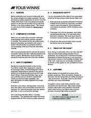 2011 Four Winns V355 Boat Owners Manual, 2011 page 19