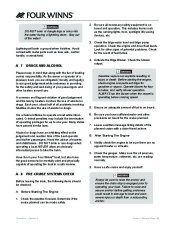 2011 Four Winns V355 Boat Owners Manual, 2011 page 20