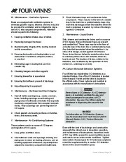 2011 Four Winns V355 Boat Owners Manual, 2011 page 36
