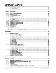 2011 Four Winns V355 Boat Owners Manual, 2011 page 8