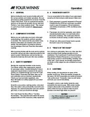 2006-2008 Four Winns Vista 318 Boat Owners Manual, 2006,2007,2008 page 21