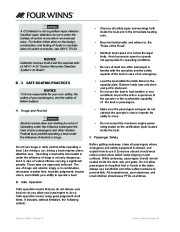 Four Winns V335 Boat Owners Manual, 2011 page 36