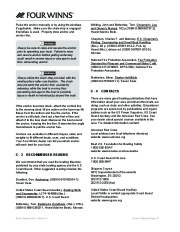 Four Winns V335 Boat Owners Manual, 2011 page 44