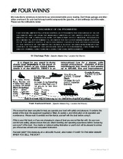 2011 Four Winns H-Series Boat Owners Manual, 2011 page 14
