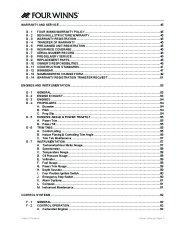 2011 Four Winns H-Series Boat Owners Manual, 2011 page 5