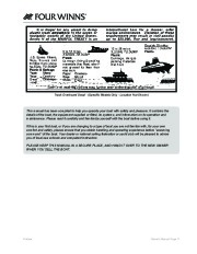 2005-2006 Four Winns Vista 348 Boat Owners Manual, 2005,2006 page 15