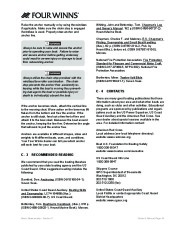 2005-2006 Four Winns Vista 348 Boat Owners Manual, 2005,2006 page 47