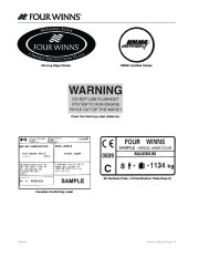 2006-2008 Four Winns Horizon 180 190 183 203 200 210 220 240 260 Boat Owners Manual, 2006,2007,2008 page 20