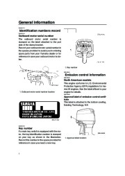 Yamaha Motor Owners Manual, 2006 page 6