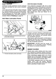 2009 Evinrude 115 130 150 175 200 hp E-TEC PL PX SL BX HL CX HX MX Outboard Motor Owners Manual, 2009 page 31