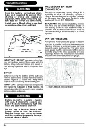 2009 Evinrude 115 130 150 175 200 hp E-TEC PL PX SL BX HL CX HX MX Outboard Motor Owners Manual, 2009 page 47