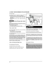 2010 Evinrude 25 30 hp E-TEC DR DRL DTEL DEL DPL DTL Outboard Boat Motor Owners Manual, 2010 page 22