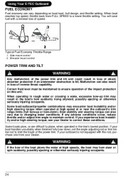 2009 Evinrude 200 225 250 300 hp E-TEC HSL HVL HL HX PL PX PZ CX CZ Outboard Boat Motor Owners Manual, 2009 page 27