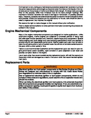 Mercury MerCruiser GM V8 GM V8 454 CID 7.4L and 502 cid 8.2L Marine Engines Service Manual Number 23, 1998,1999,2000,2001 page 3