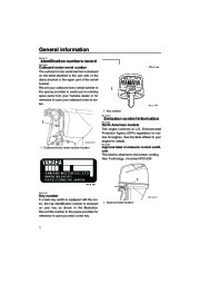 Yamaha Motor Owners Manual, 2005 page 6