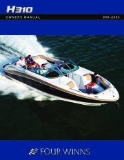 2011 Four Winns H310 Boat Owners Manual page 1