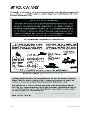 2011 Four Winns H310 Boat Owners Manual, 2011 page 13