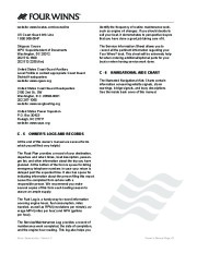 2011 Four Winns H310 Boat Owners Manual, 2011 page 44