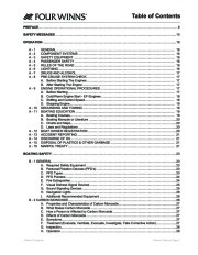 2008 Four Winns SL Series Boat Owners Manual, 2008 page 4