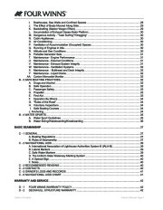2008 Four Winns SL Series Boat Owners Manual, 2008 page 5