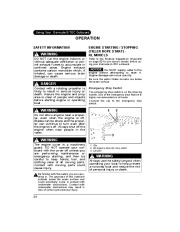 2011 Evinrude 40 50 60 hp E-TEC RL TL PL SL Outboard Boat Motor Owners Manual, 2011 page 26