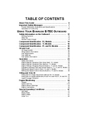 2011 Evinrude 40 50 60 hp E-TEC RL TL PL SL Outboard Boat Motor Owners Manual, 2011 page 6